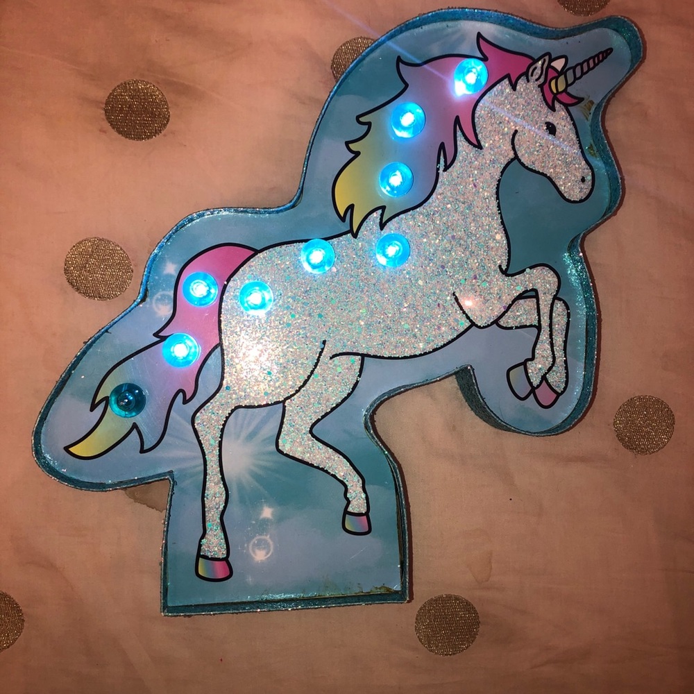 Justice light up unicorn